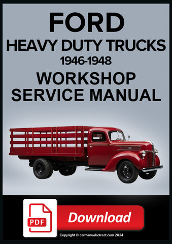 FORD Heavy Duty Trucks 1946-1948 Workshop Service Repair Manual PDF Download