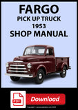 Fargo 1953 Australian Pick Up Trucks Shop Manual | PDF Download