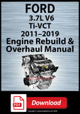 Ford 3.7L Ti-VCT V6 2011–2019 Engine Rebuild Manual | PDF Download