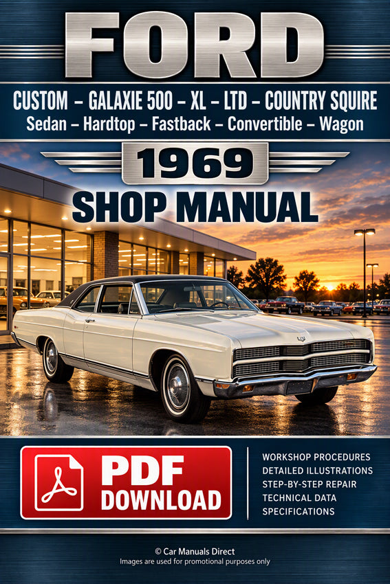 Ford Galaxie 500, XL, LTD, Custom & Wagons 1969 Shop Manual | PDF Download