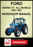 FORD SERIES 10 TRACTOR 1981–1991 WORKSHOP MANUAL | PDF DOWNLOAD
