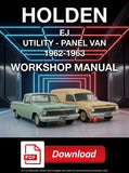 Holden EJ Utility & Panel Van 1962–1963 Workshop Manual | PDF Download