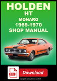 HOLDEN HT Monaro 1969-1970 Workshop Service Repair Manual PDF Download