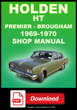 HOLDEN HT Premier and Brougham 1969-1970 Workshop Service Repair Manual PDF Download