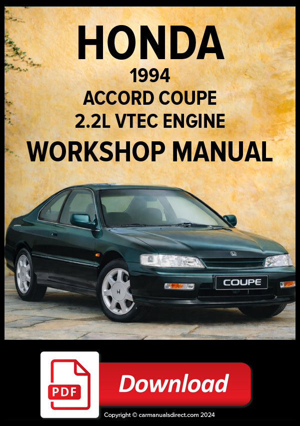 HONDA Accord Coupe 1994 Workshop Manual | PDF Download 