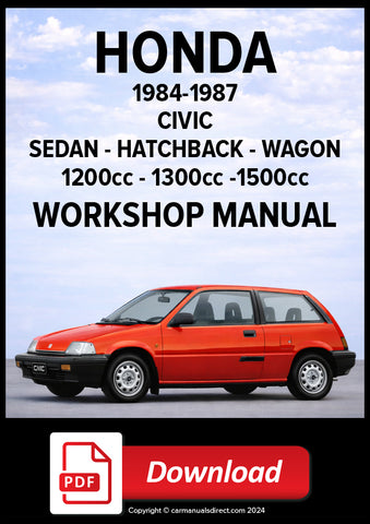 HONDA Civic 1984-1987Workshop Manual | PDF Download 