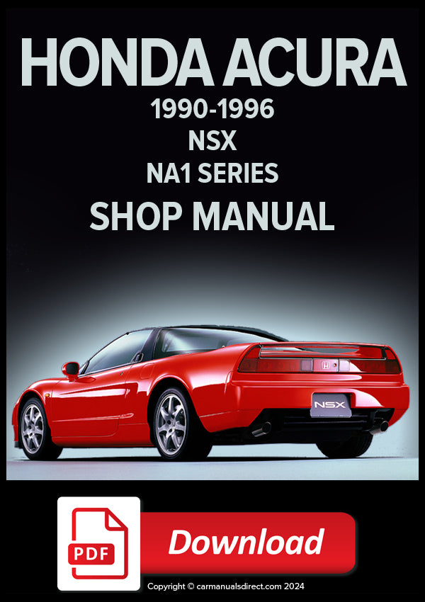 HONDA Acura NSX 1990–1996 Workshop Manual PDF | NA1 3.0L DOHC V6