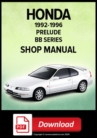 HONDA Prelude 1992-1996 Workshop Manual | PDF Download