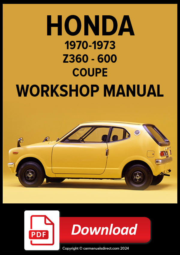 HONDA Z360 and 600 Coupe 1970-1973  Workshop Manual | PDF Download 