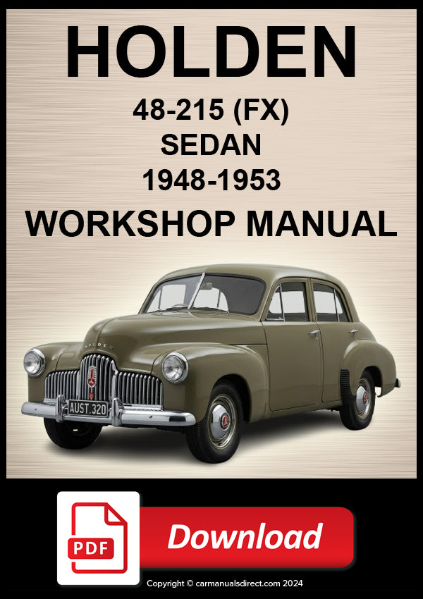 Holden 48-215 (FX) 1948–1953 Workshop Manual | PDF Download