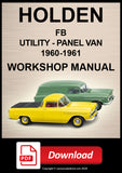 Holden FB Utility & Panel Van 1960–1961 Workshop Manual | PDF Download