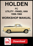 Holden FC Utility & Panel Van 1958–1960 Workshop Manual | PDF Download