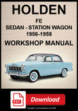 Holden FE Sedan & Station Sedan 1956–1958 Workshop Manual | PDF Download