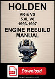 Holden Commodore, Calais, Statesman, Caprice VR & VS 5.0L V8 1993–1997 Engine Rebuild Manual | PDF Download