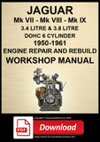 Jaguar Mark VII, VIII & IX 1950-1961 Engine Rebuild Manual | PDF Download