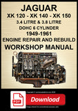 Jaguar XK120, XK140 & XK150 1949-1961 Engine Rebuild Manual | PDF Download
