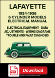 LAFAYETTE 6 Cylinder Models 1934-1936 Electrical Manual | PDF Download