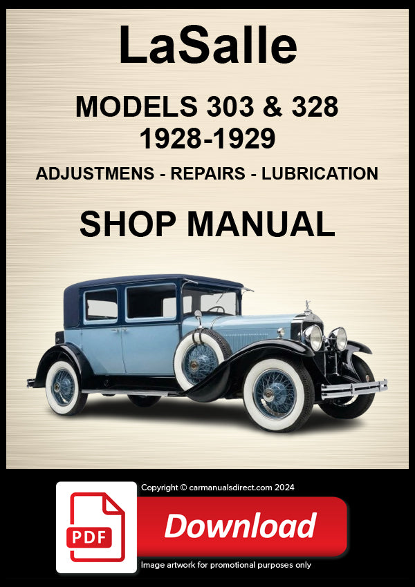 La Salle 303 & 328 1928–1929 Shop Manual | PDF Download