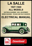 LA SALLE 1927–1940 All Models Electrical Manual | PDF Download