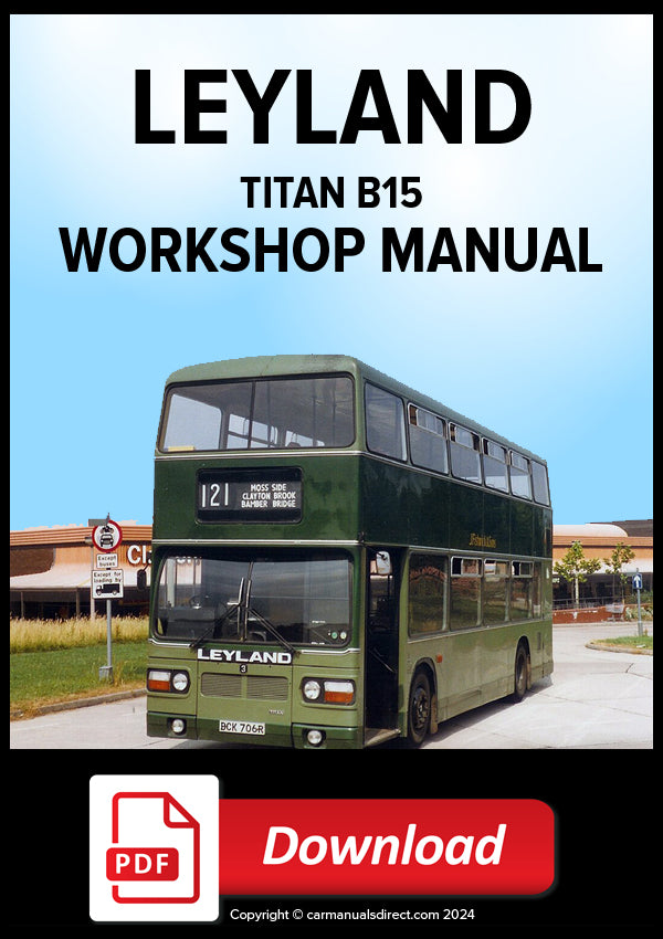 Leyland Titan B15 Bus Workshop Manual | PDF Download 