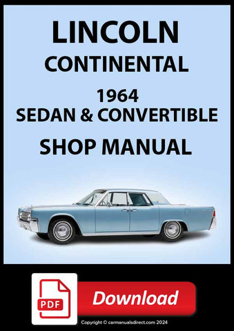 LINCOLN Continental 1964 Workshop Manual | PDF Download 