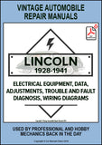 LINCOLN 1928-1941 V8 AND V12 Automotive Electrical Manual for models K, H, ZEPHYR HB, 96H, 06H, CONTINENTAL | PDF Download | carmanualsdirect