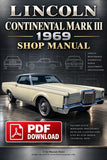 Lincoln Continental Mark III 1969 Shop Manual | PDF Download