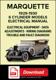MARQUETTE 6 Cylinder Models 1929-1930 Electrical Manual | PDF Download