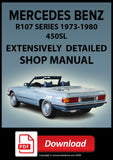 MERCEDES BENZ R107 450SL 1973-1980 Workshop Manual | PDF Download 