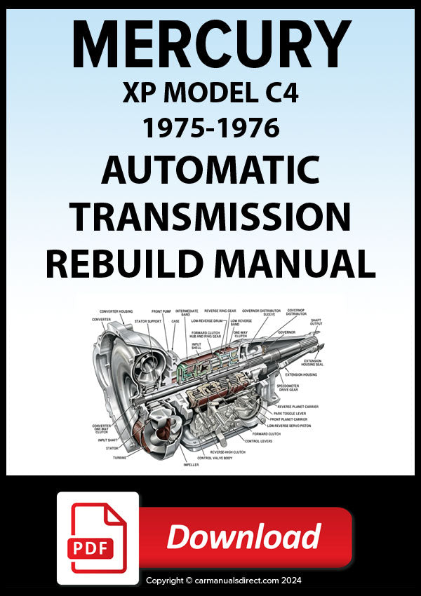 Mercury 1975-1976 C4 Automatic Transmission Rebuild Manual | PDF Download
