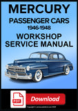 Mercury Passenger Cars 1946-1948 Workshop Service Repair Manual PDF Download
