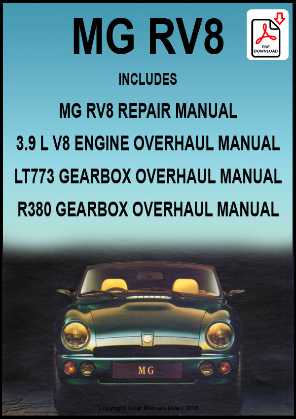 MG RV8 1992-1995 Comprehensive Workshop Service Manual | PDF Download | carmanualsdirect