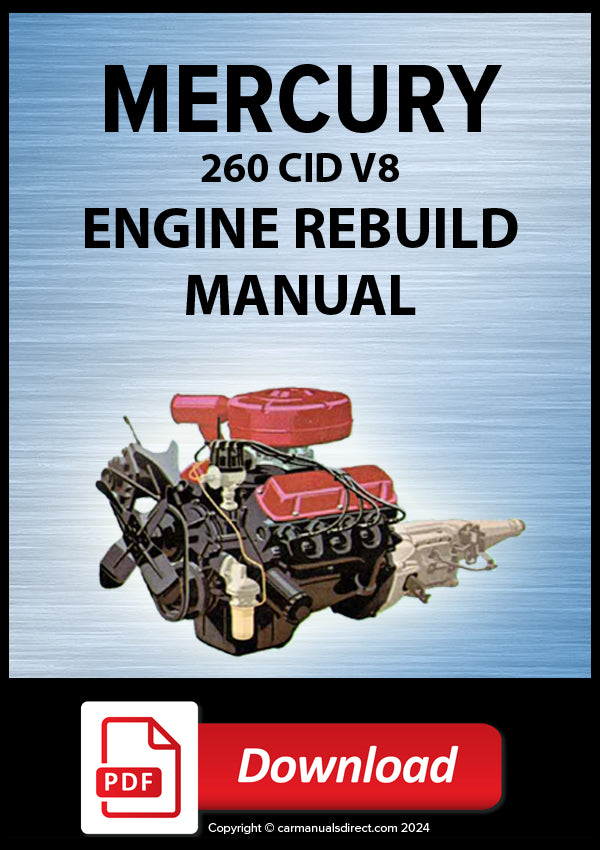Mercury 260 V8 Engine Rebuild Manual | PDF Download
