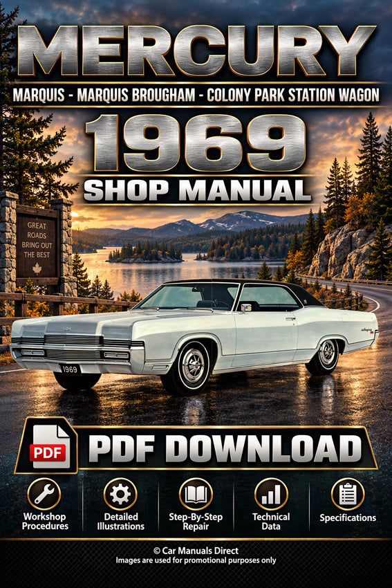 Mercury Marquis, Monterey,  2 & 4 Door, Brougham, Convertible, Colonial Wagon 1969 Shop Manual | PDF Download