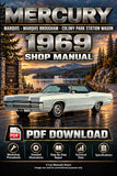 Mercury Marquis, Monterey,  2 & 4 Door, Brougham, Convertible, Colonial Wagon 1969 Shop Manual | PDF Download
