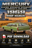 Mercury Meteor, Rideau, Montcalm, LeMoyne, S-33 1969 Shop Manual | PDF Download