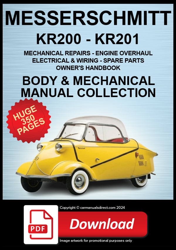 Messerschmitt KR200 and KR201 Workshop Manual | PDF Download
