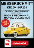 Messerschmitt KR200 and KR201 Workshop Manual | PDF Download