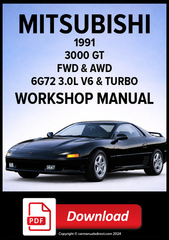 MITSUBISHI GTO & 3000 GT 1991 Workshop Manual | PDF Download 