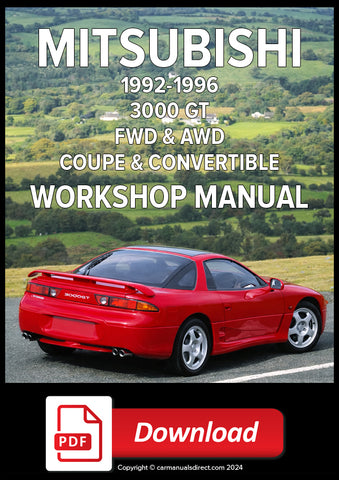 MITSUBISHI GTO and 3000 GT 1992-1997 Workshop Manual | PDF Download 