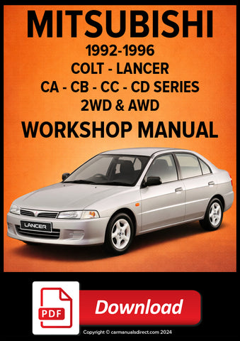 MITSUBISHI Colt & Lancer 1992-1996 Workshop Manual | PDF Download 