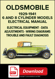OLDSMOBILE 6 & 8 Cylinder models 1929-1941 Electrical Manual | PDF Download