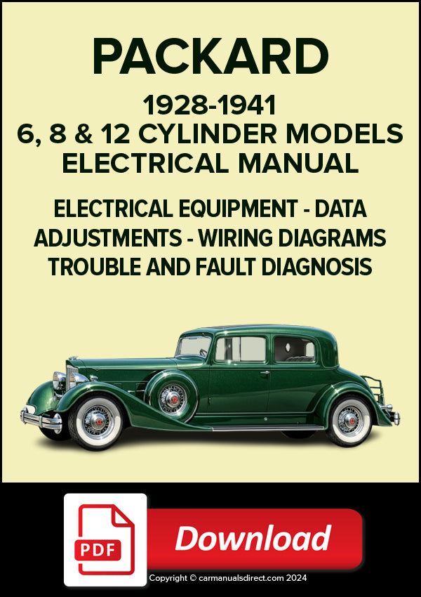 PACKARD 6, 8, V12 1928-1941 Electrical Manual | PDF Download