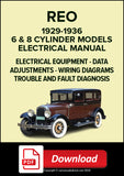 REO 6 & 8 Cylinder Models 1929-1936 Electrical Manual | PDF Download