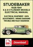 STUDEBAKER 6 & 8 Cylinder models 1928-1941 Electrical Manual | PDF Download