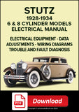 STUTZ 6 & 8 Cylinder 1928-1934 Electrical Manual | PDF Download