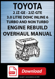 Toyota 2JZ-GE and 2JZ-GTE Factory Engine Rebuild Manual | PDF Download | carmanualsdirect