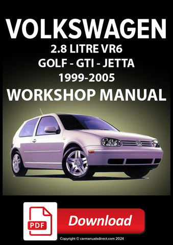 VOLKSWAGEN Golf, GTI &amp; Jetta VR6 1999-2005 Factory Workshop Manual | PDF Download | carmanualsdirect