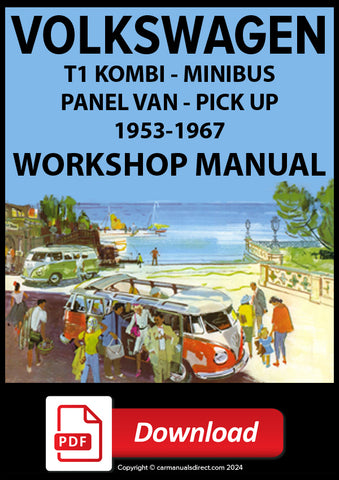 VOLKSWAGEN Type 2 1200 & 1500 1953-1967 Factory Workshop Manual | PDF Download | carmanualsdirect