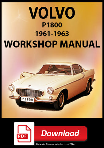 VOLVO P1800 1961-1963 Factory Workshop Manual | PDF Download | carmanualsdirect